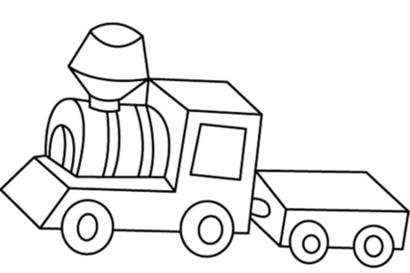 Coloriage Train 05 – 10doigts.fr